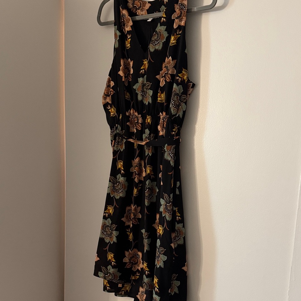 DR2 Black Floral Mini Dress